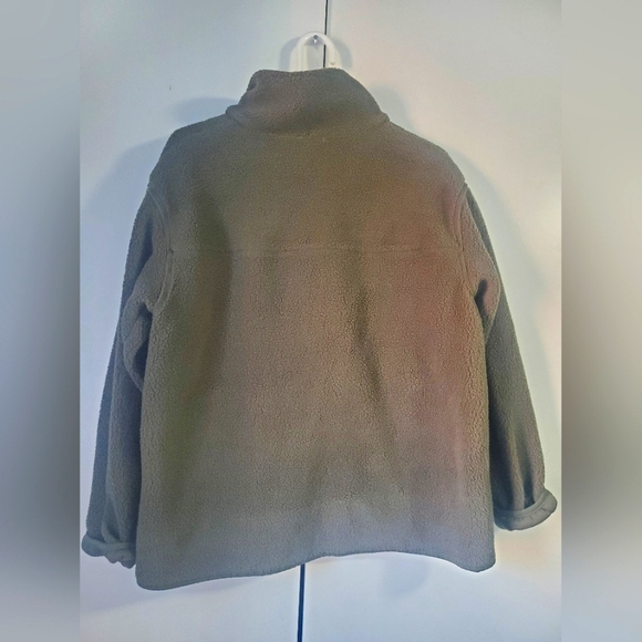Gap Green Fleece Jacket Women's Large - Picture 2 of 4